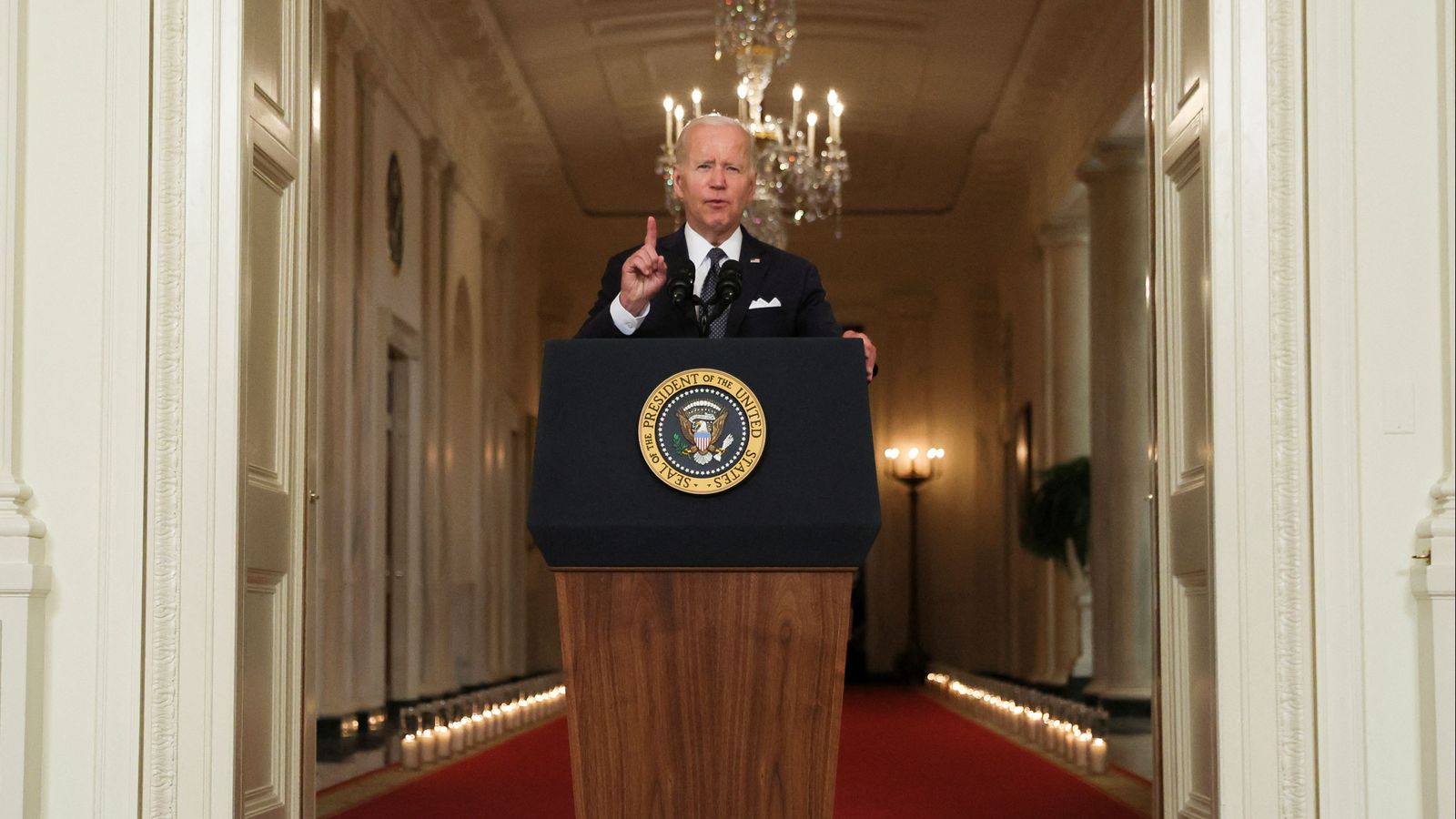 Biden, durant el discurs d'aquest dijous