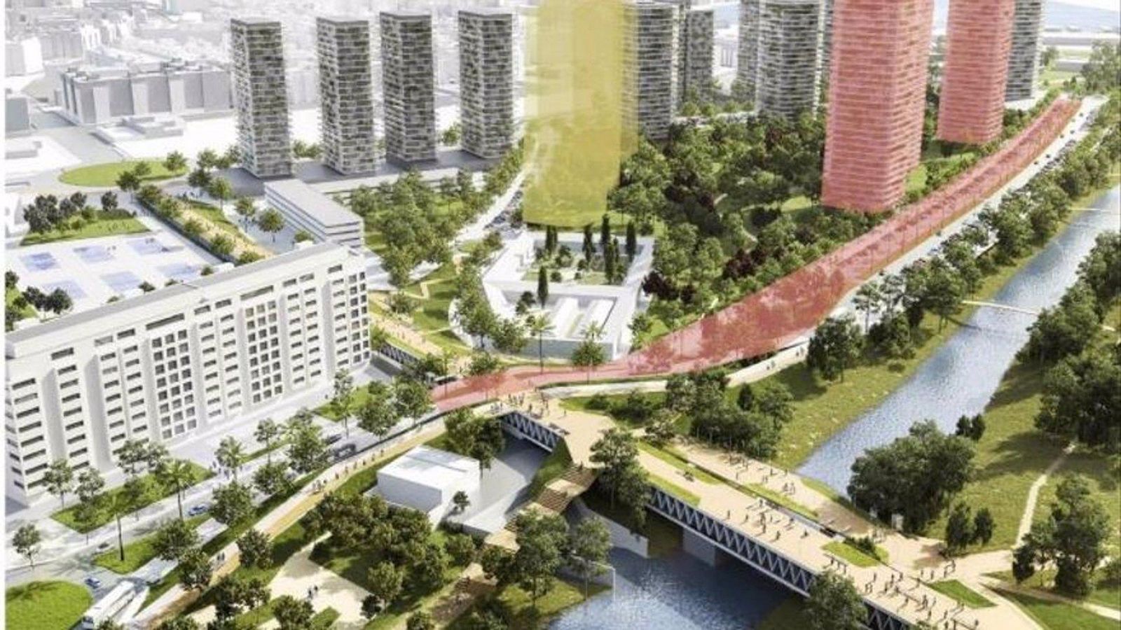 Imatge del projecte del delta verd plantejat pel consistori