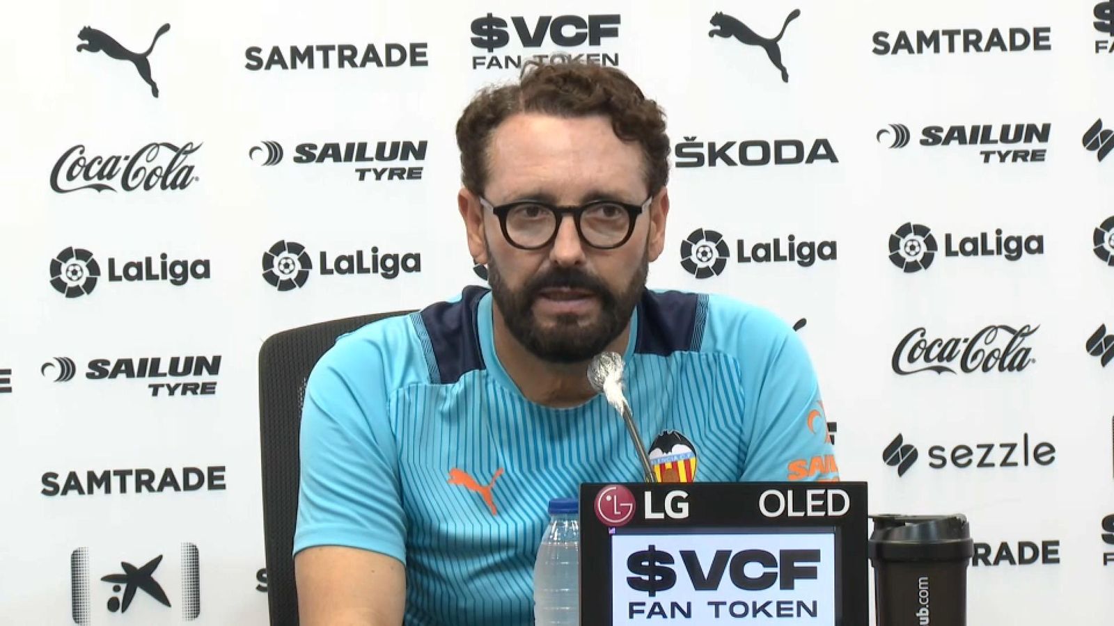 L'entrenador del València CF, José Bordalás
