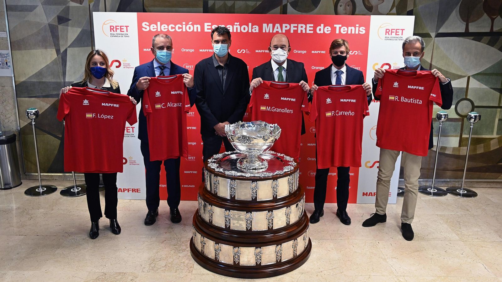 El Consell Superior d'Esports presenta els tenistes que representaran Espanya en la Copa Davis