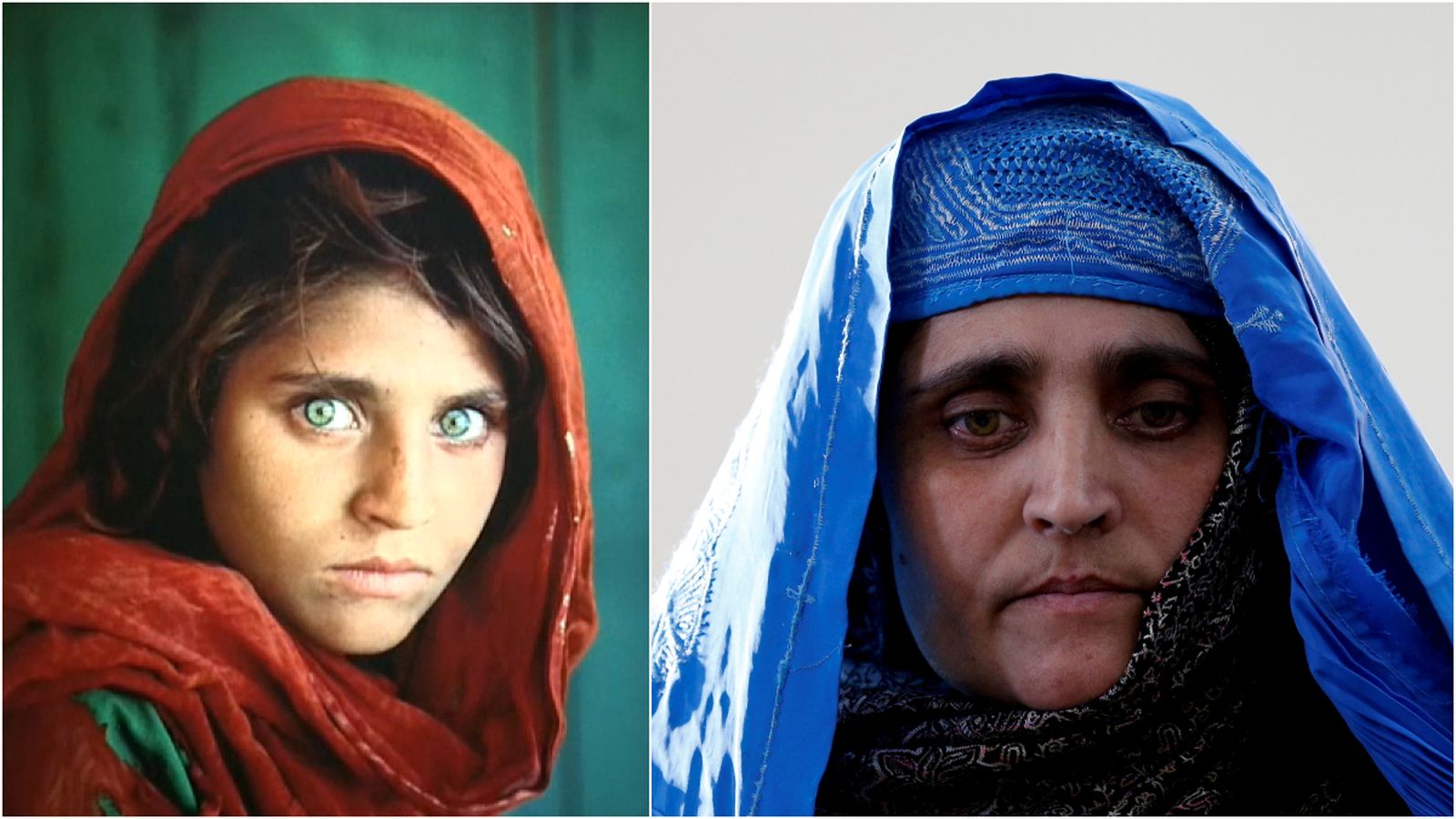 Sharbat Gula en la portada del National Geographic i en l'actualitat