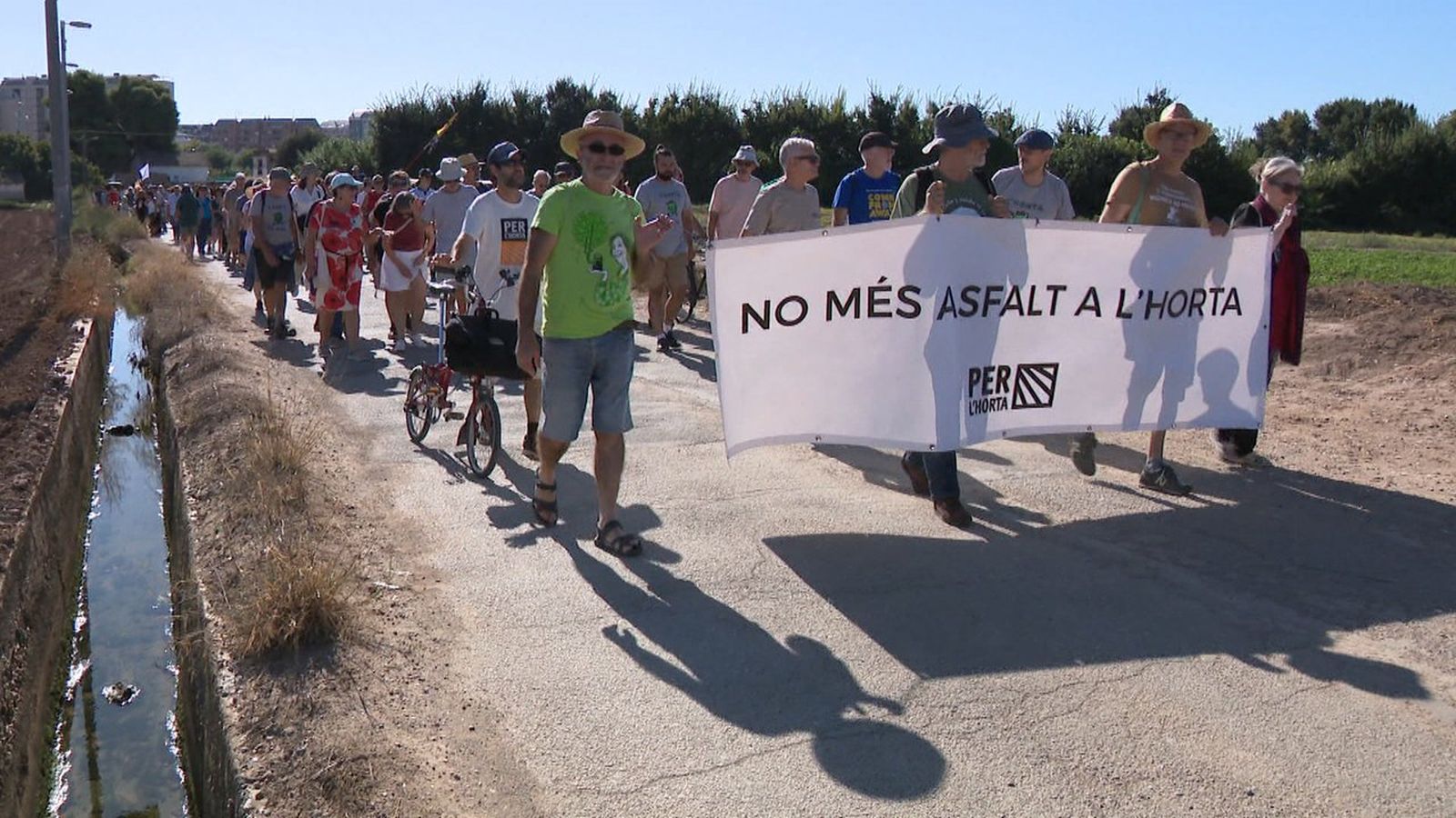 Protesta contra la nova carretera entre Mislata i Campanar