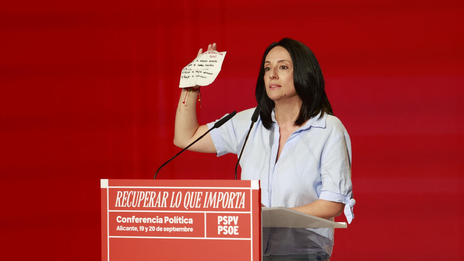La secretària d'Organització del PSOE, Rebeca Torró, en la Conferència Política del PSPV a Alacant