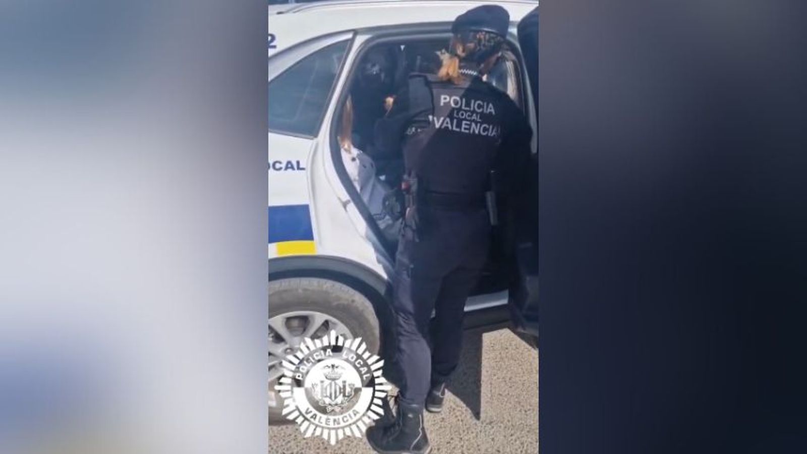 Imatge de la detenció de les carteristes