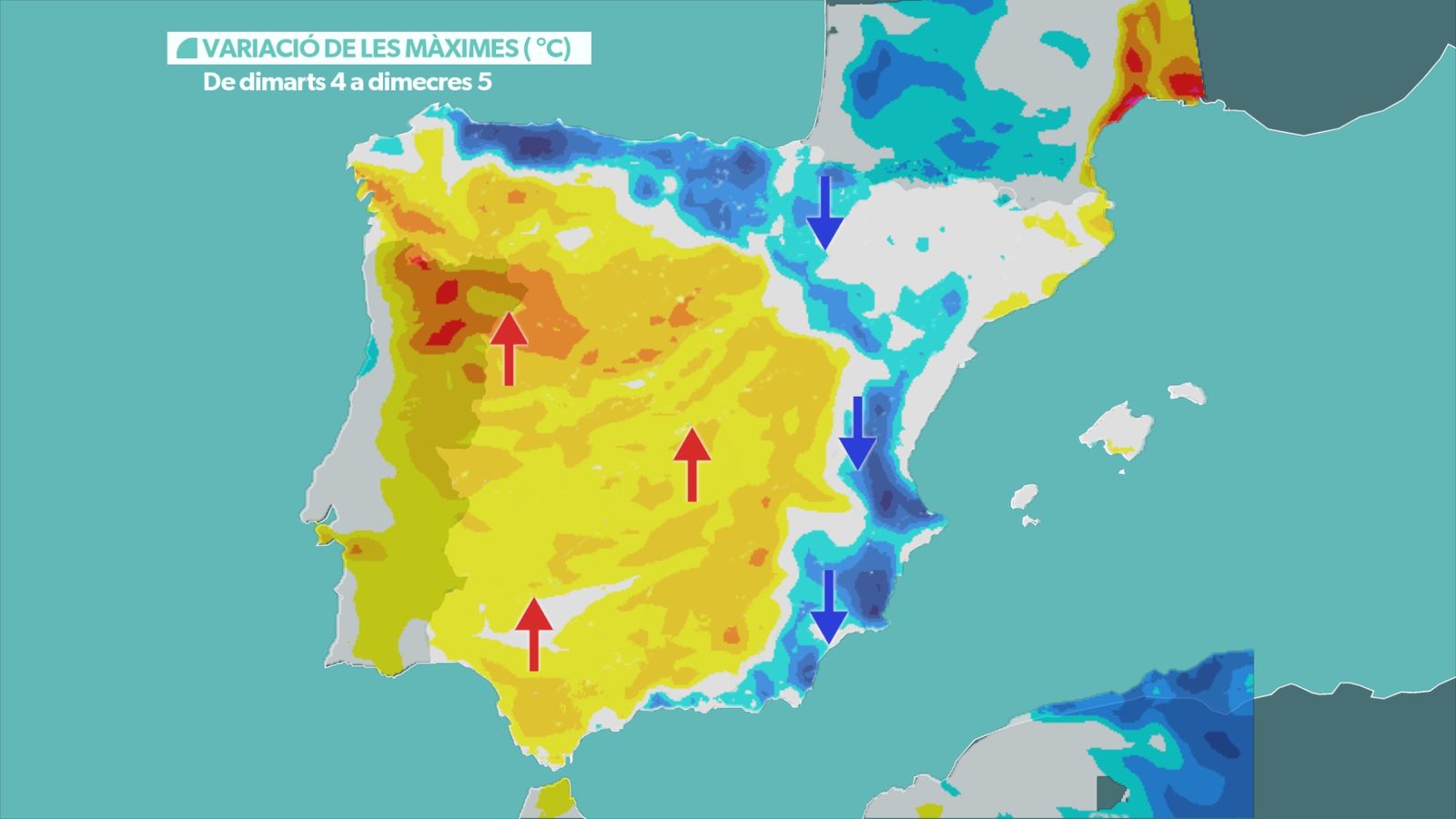 Baixaran les màximes, continuarà la basca.