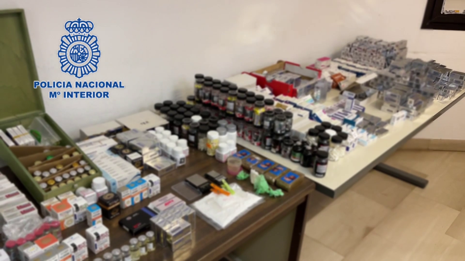 Part del material incautat