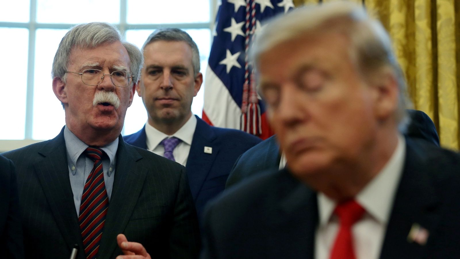 John Bolton, a l'esquerra, en una imatge d'arxiu