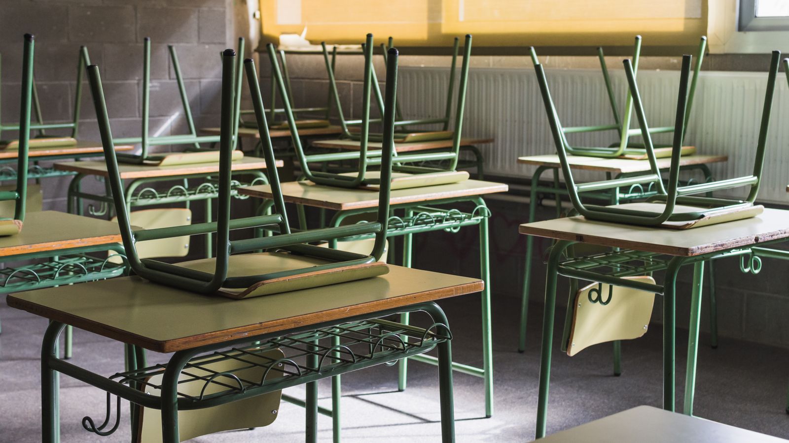 Imatge d'arxiu de l'aula d'un institut