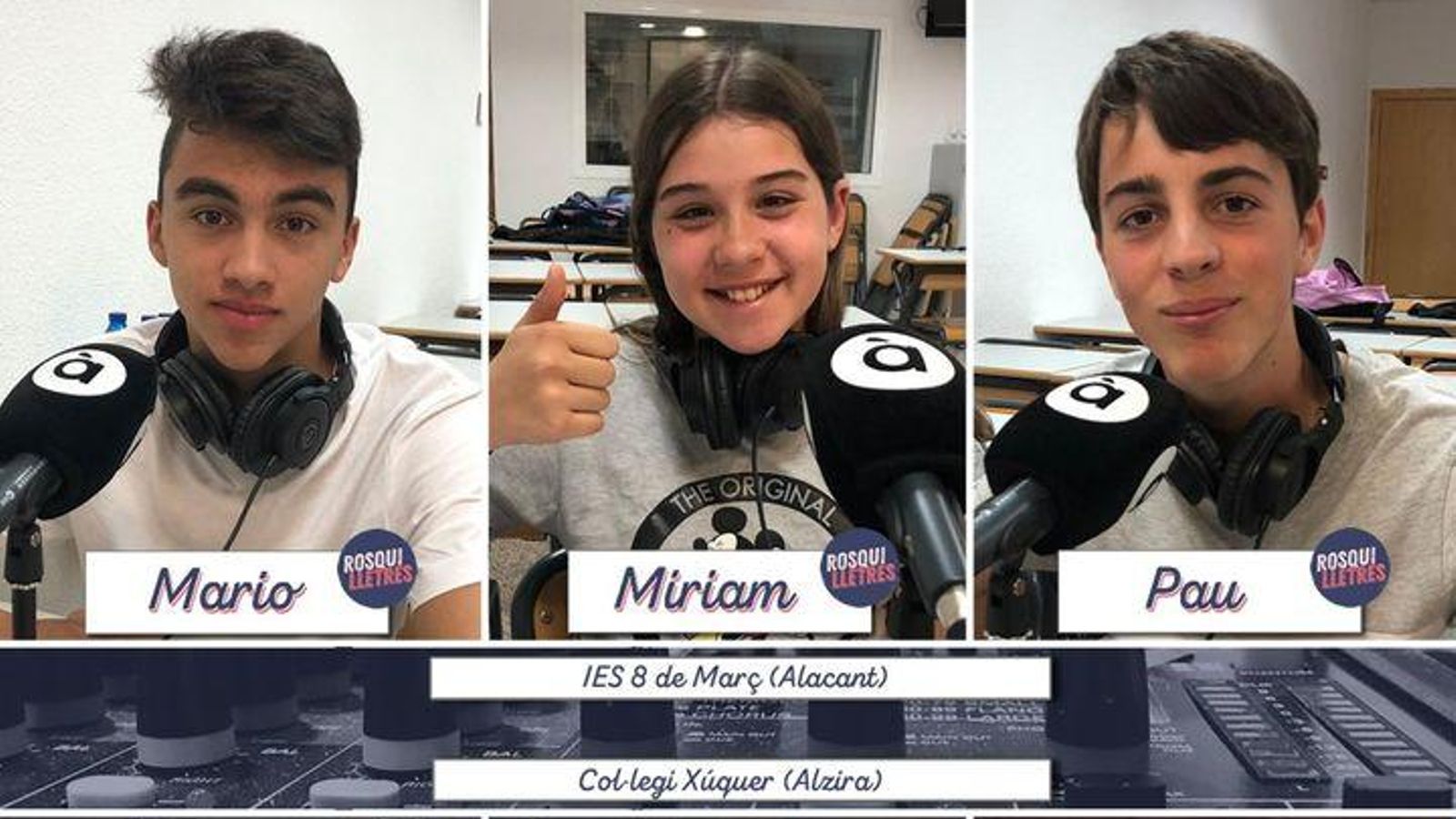 18.05.2019 | IES 8 de Març (Alacant) i Col·legi Xúquer (Alzira)