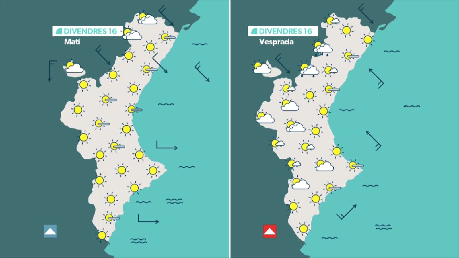 La previsió per a este divendres 16 de maig