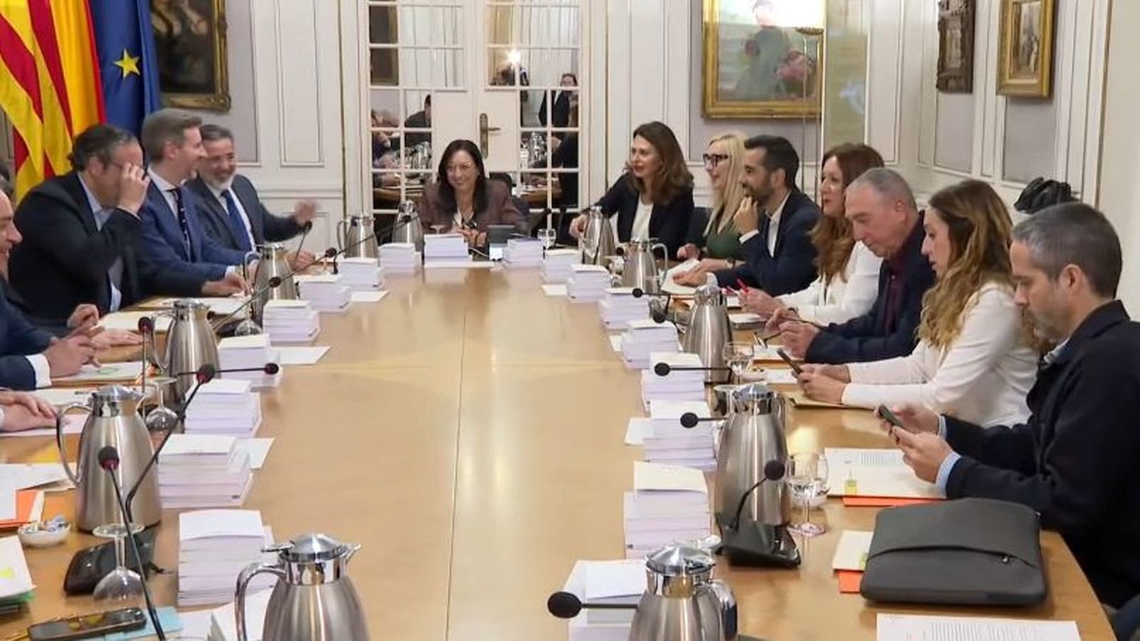 En la imatge, junta de síndics de les Corts