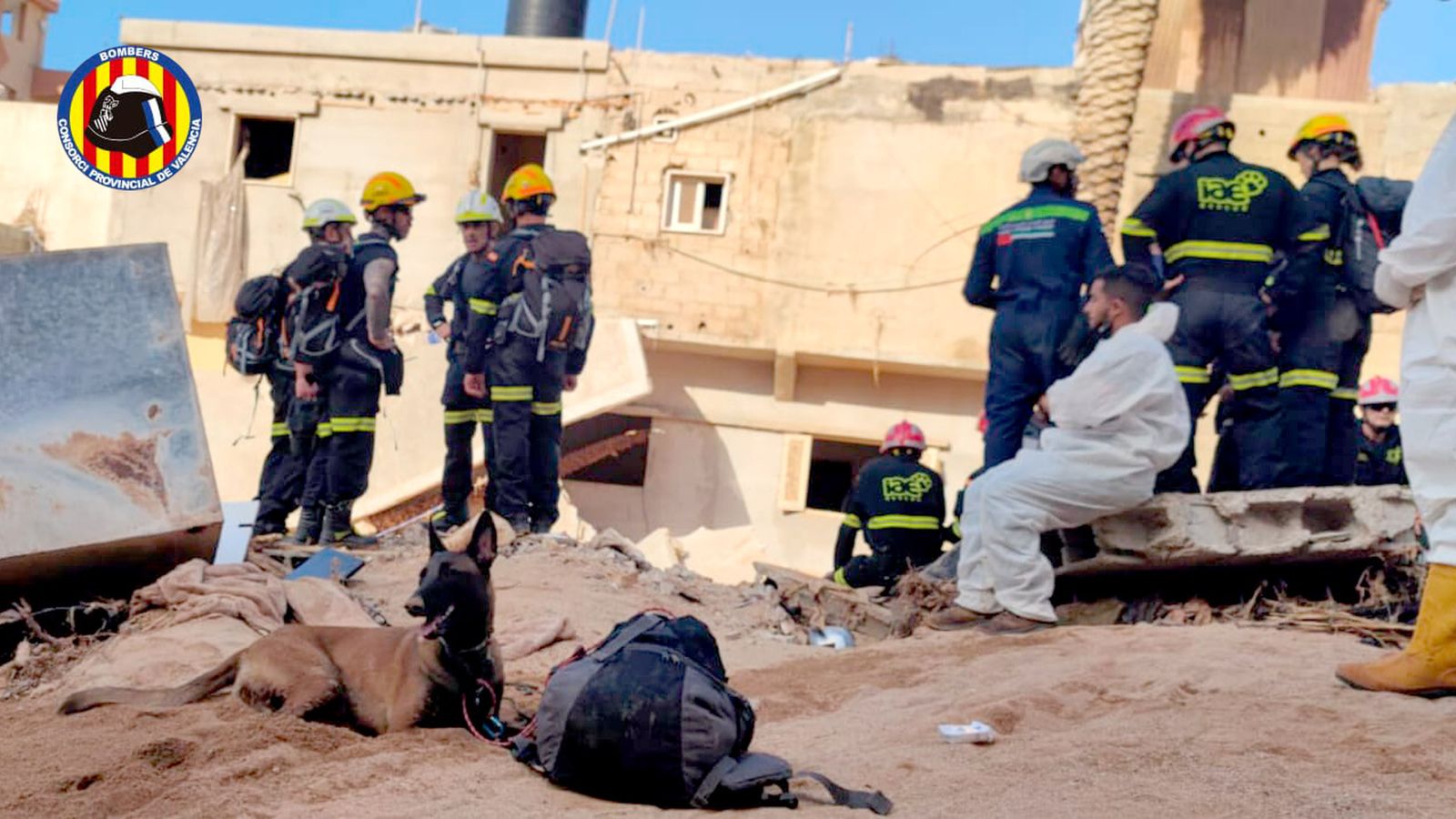 Imatge de les tasques dels voluntaris valencians a Líbia