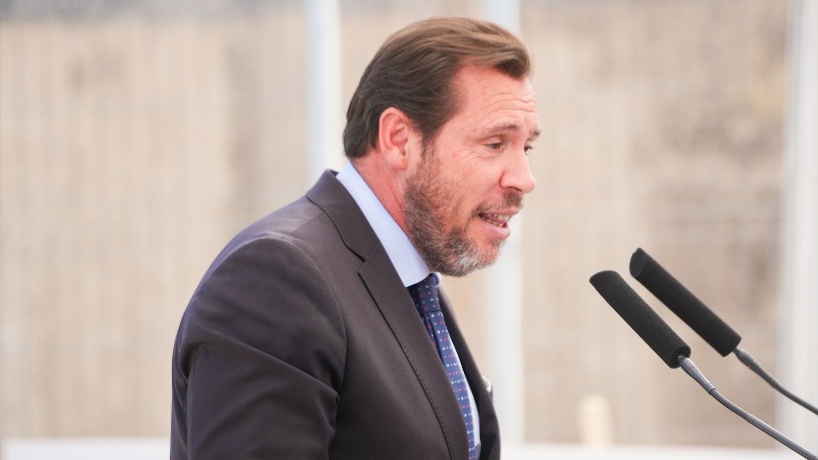 El ministre Óscar Puente, este dilluns a València