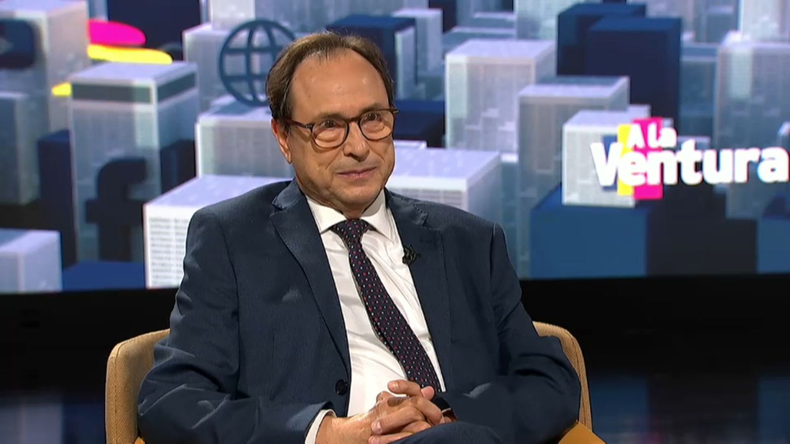 El conseller d'Hisenda i Model Econòmic, Vicent Soler, en l'entrevista al programa 'A la Ventura'