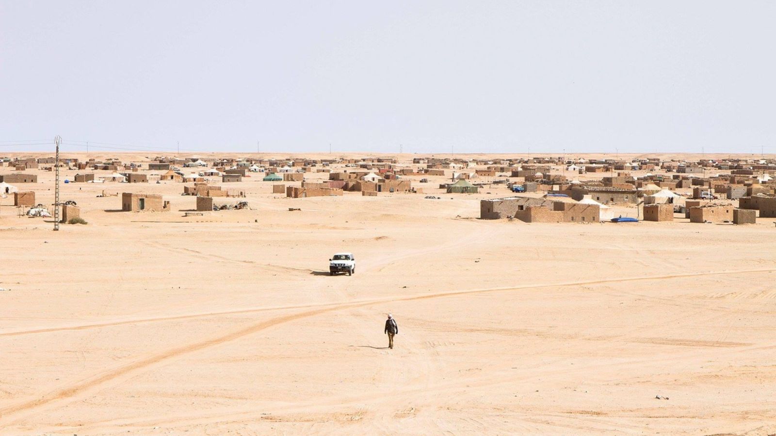 Campament de refugiats sahrahuis a Tindouf, al sud d'Algèria