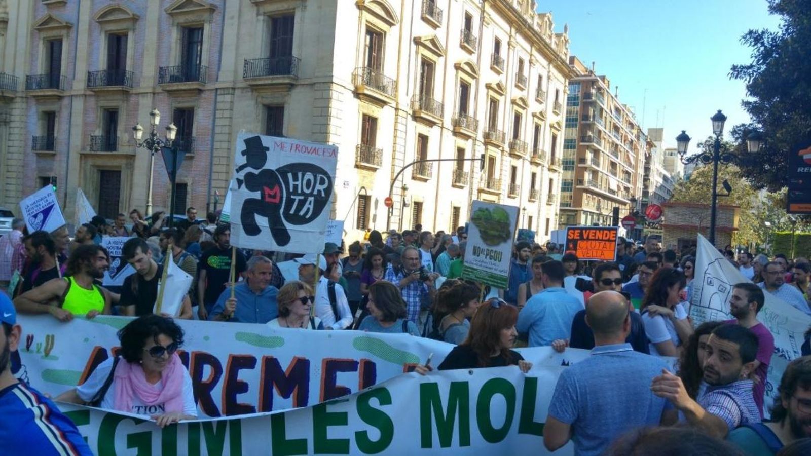 Manifestació de la plataforma Per l’Horta el passat 11 de maig