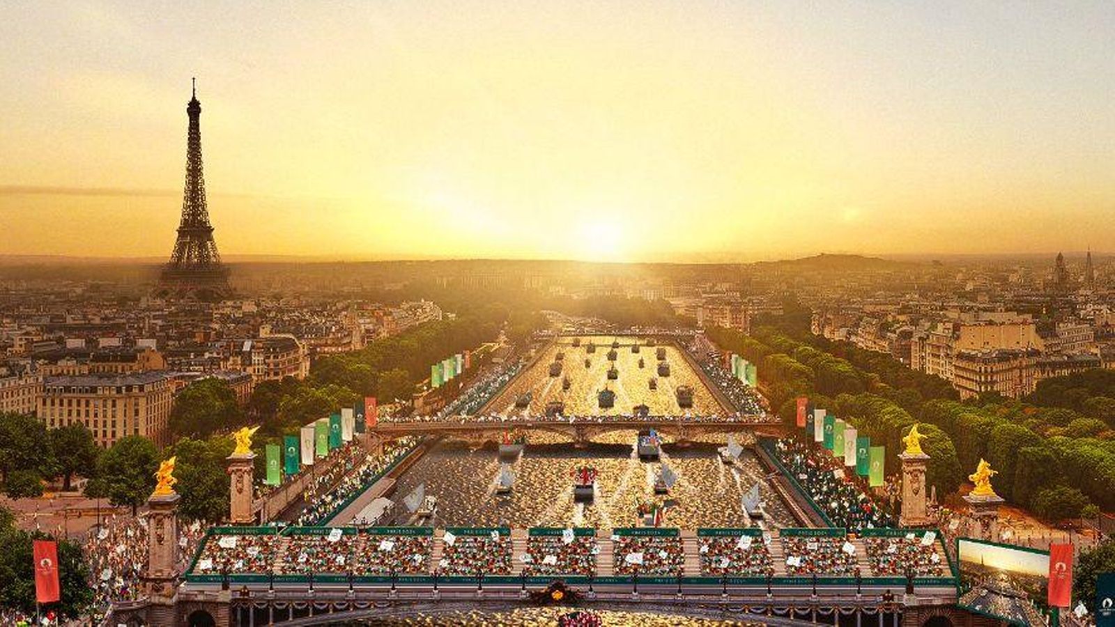 Recreació de la cerimònia d'inauguració dels Jocs Olímpics de París 2024