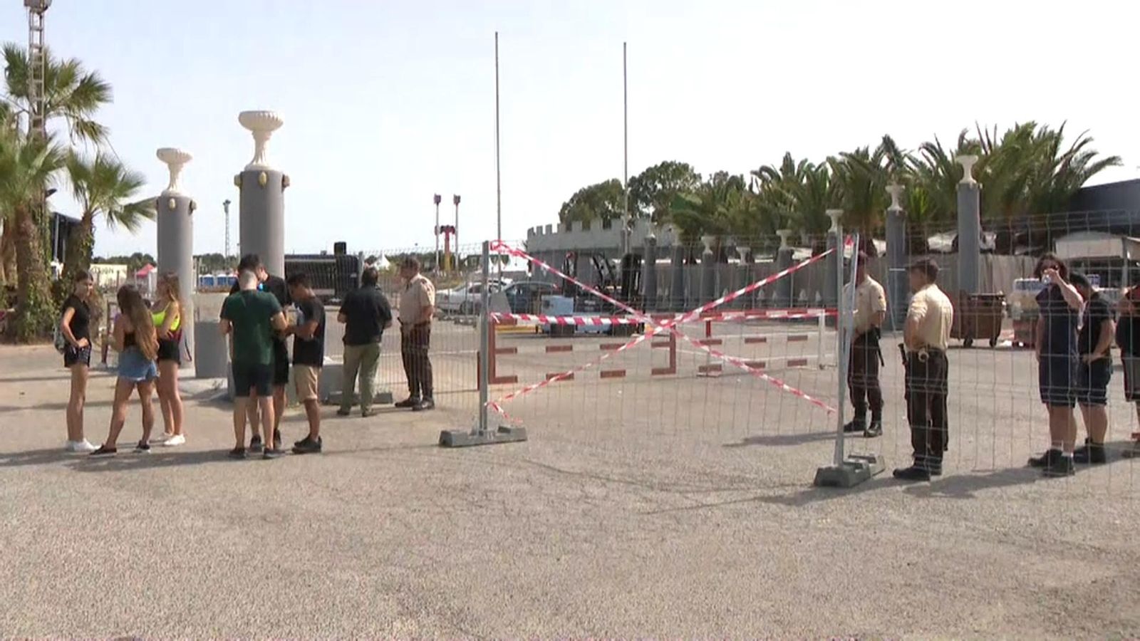 Les forces i cossos de seguretat van precintar les instal·lacions divendres al matí