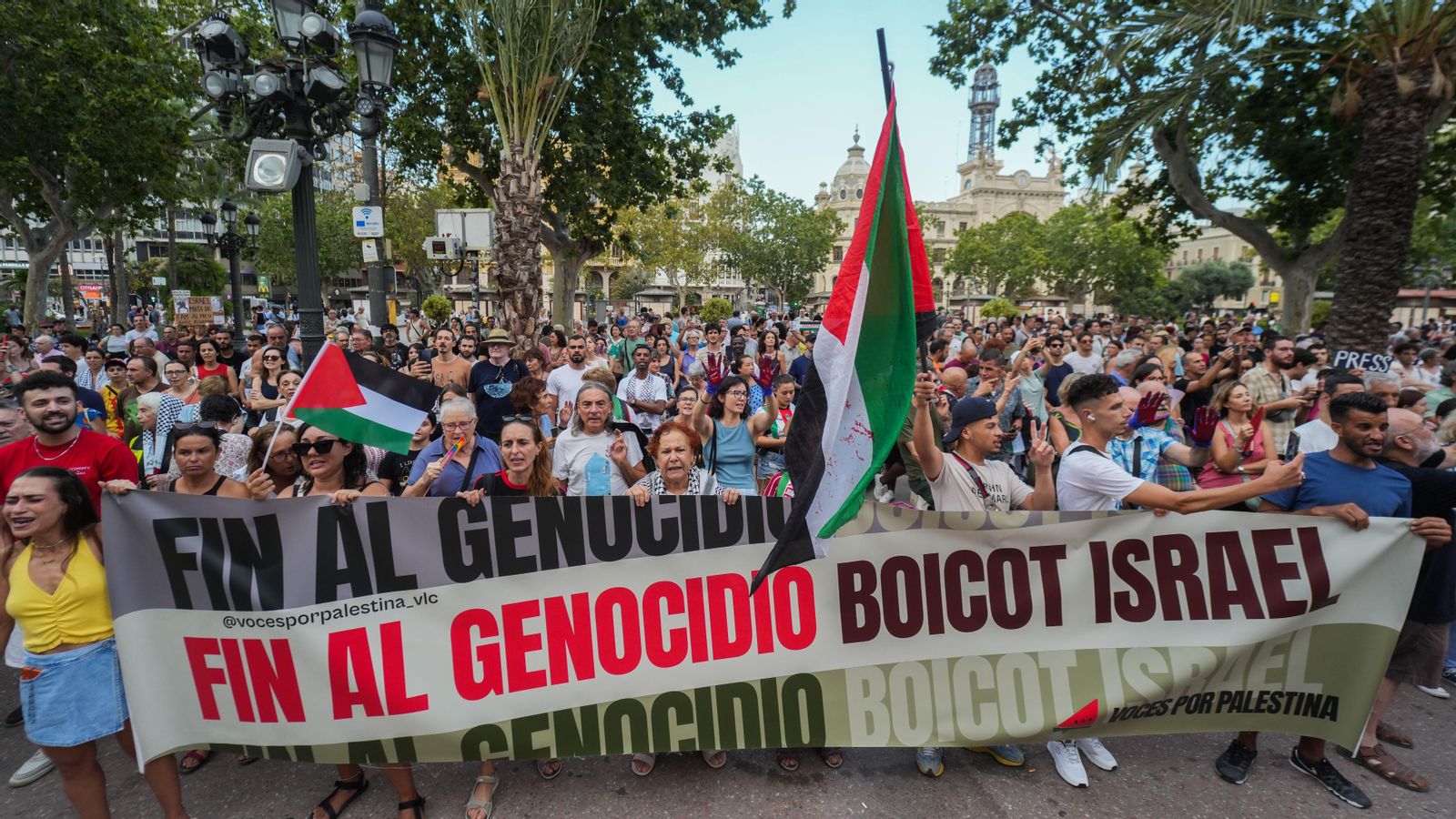 Darrera concentració per Palestina a València
