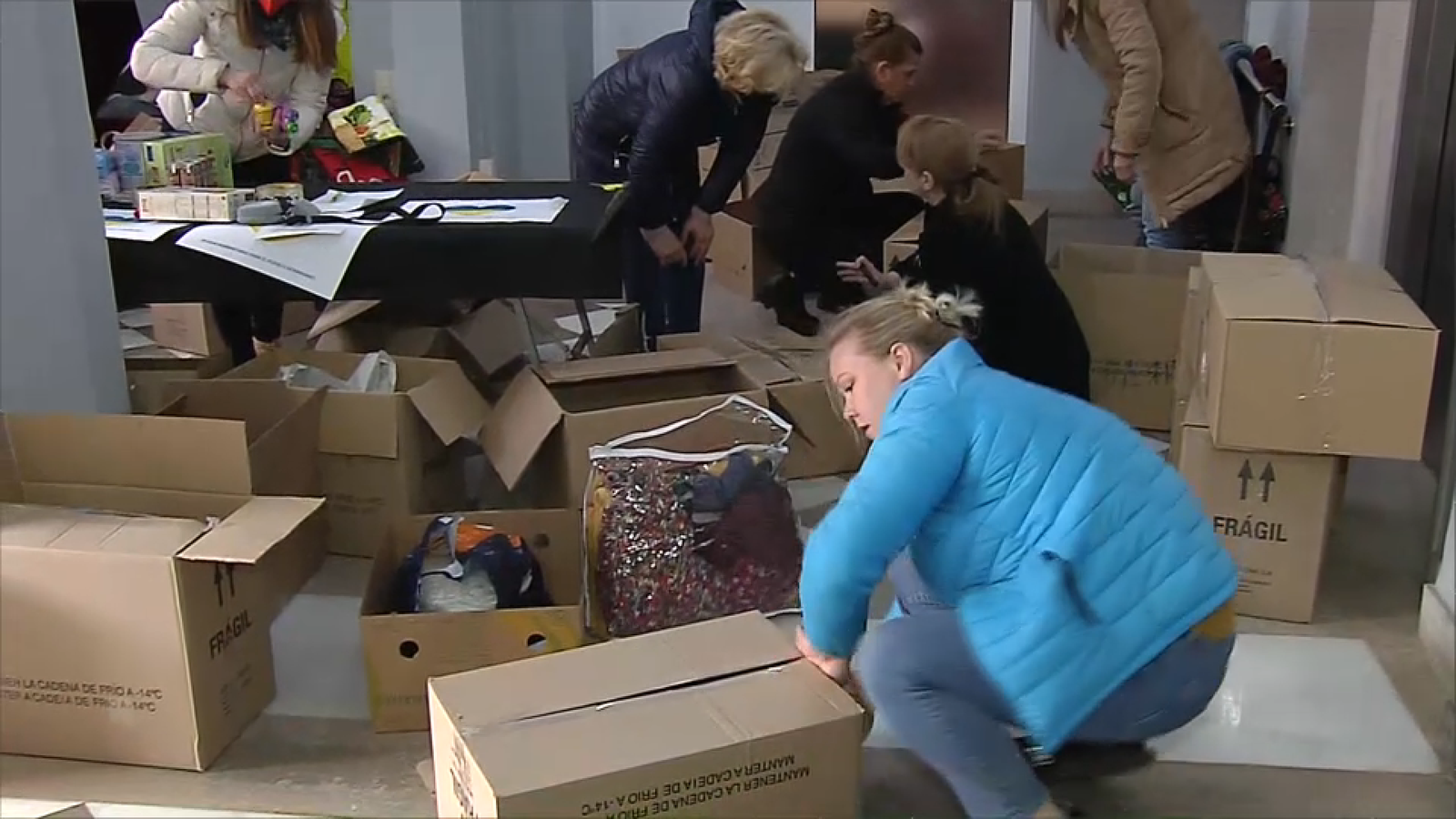 Arreplega de material humanitari a Nules per a enviar a Ucraïna