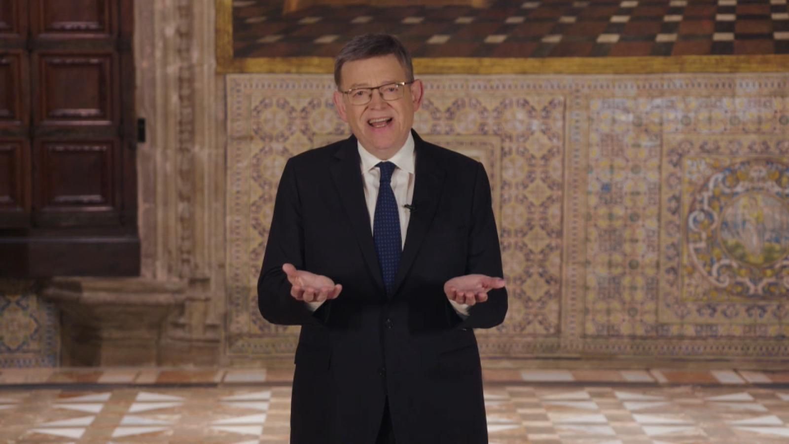 En vídeo, algunes de les declaracions del president de la Generalitat en el missatge de Cap d'Any