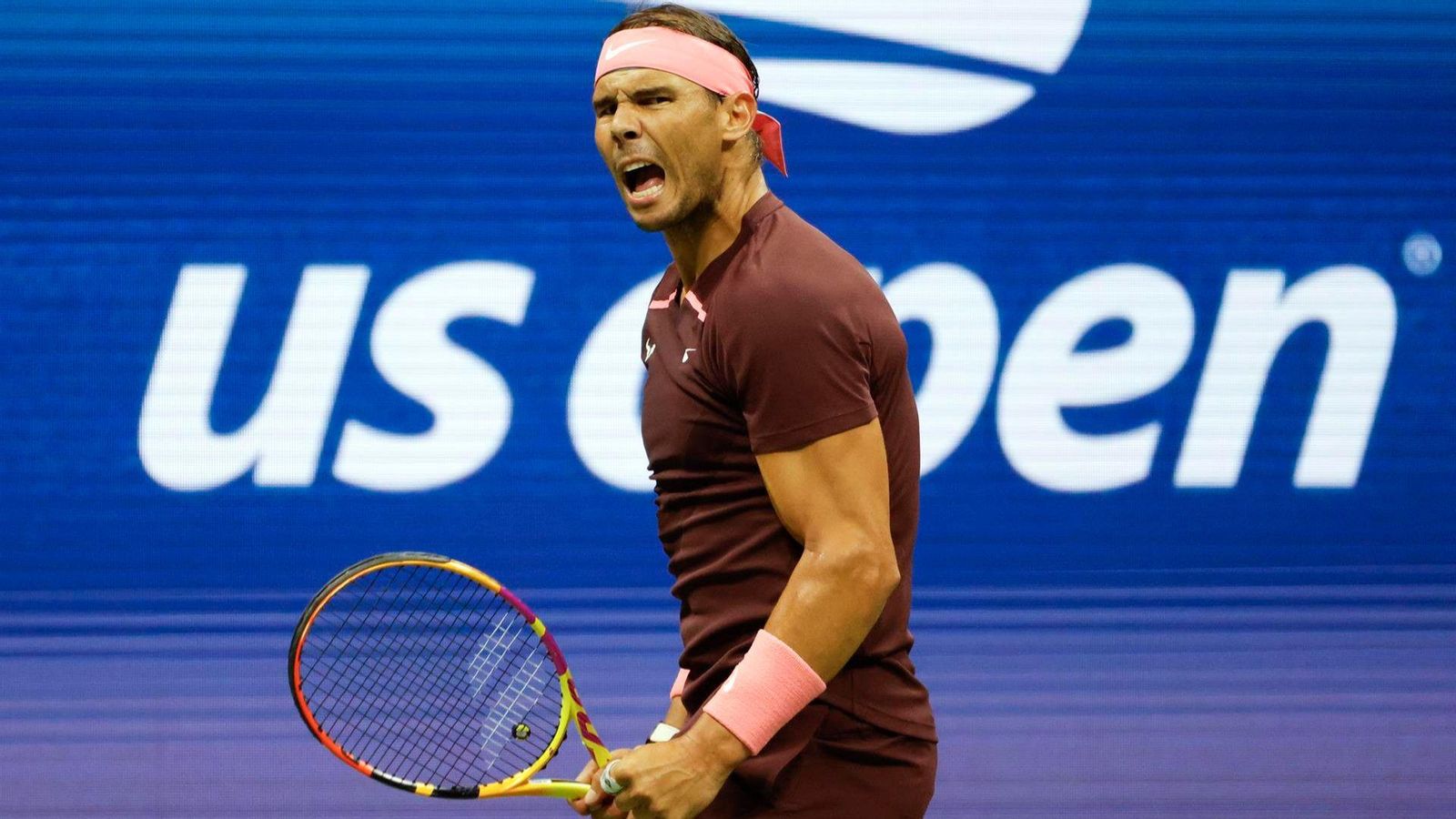 Nadal celebra un punt