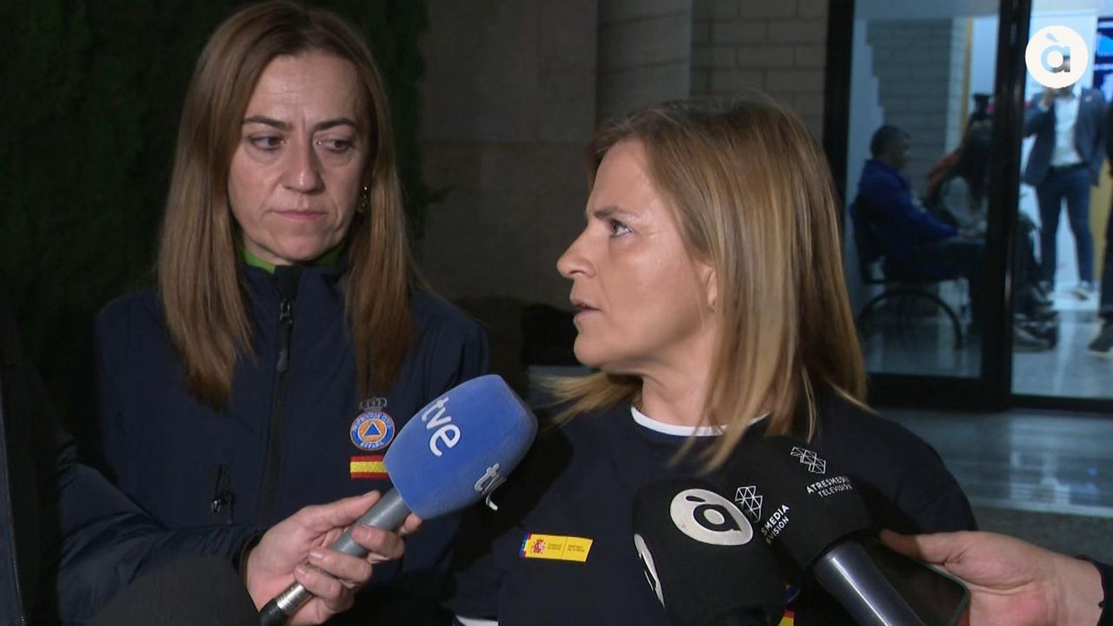 La delegada del govern, Pilar Bernabé, a l'eixida del Cecopi