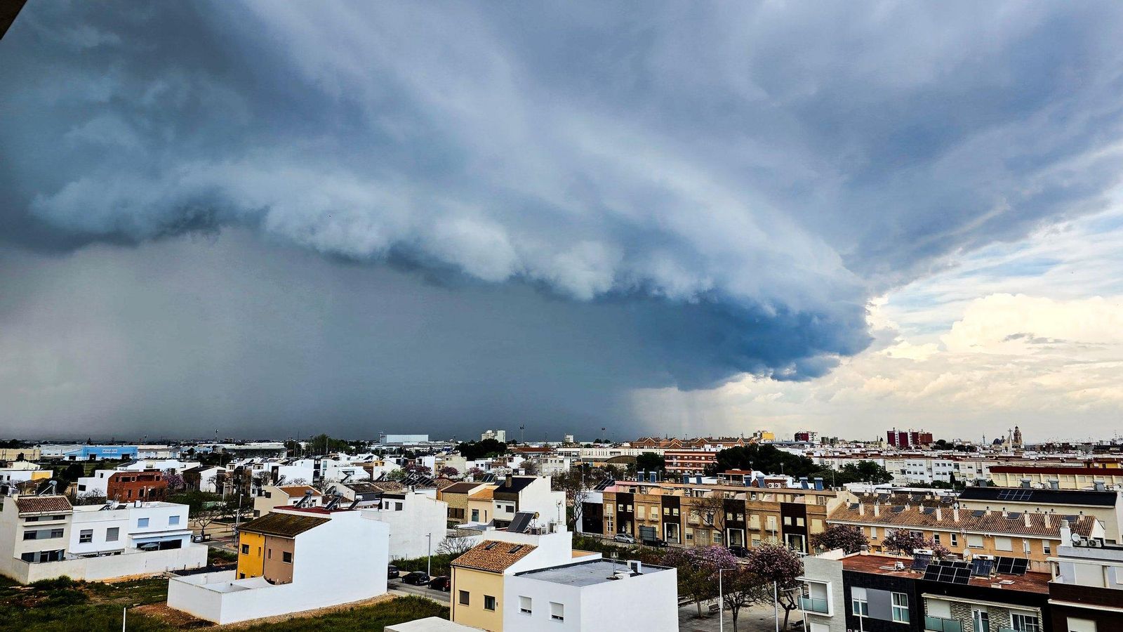 La tempesta, al pas per Silla La tempesta, al seu pas per Silla