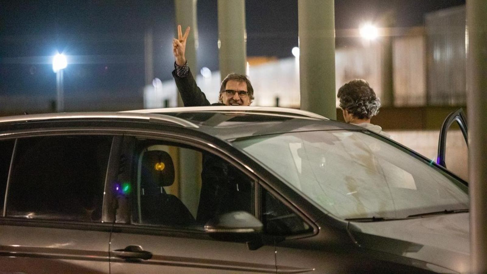 Jordi Cuixart, a l'eixida de Lledoners