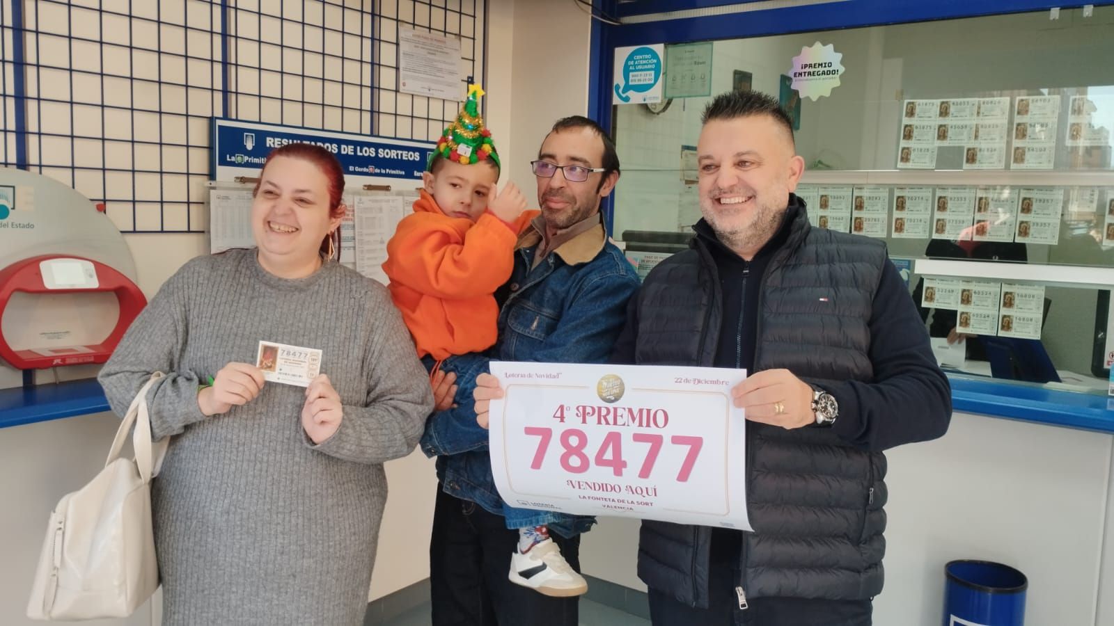 L’administració La font de la sort del barri de la Fonteta de Sant Lluís de València ha venut una sèrie del quart premi