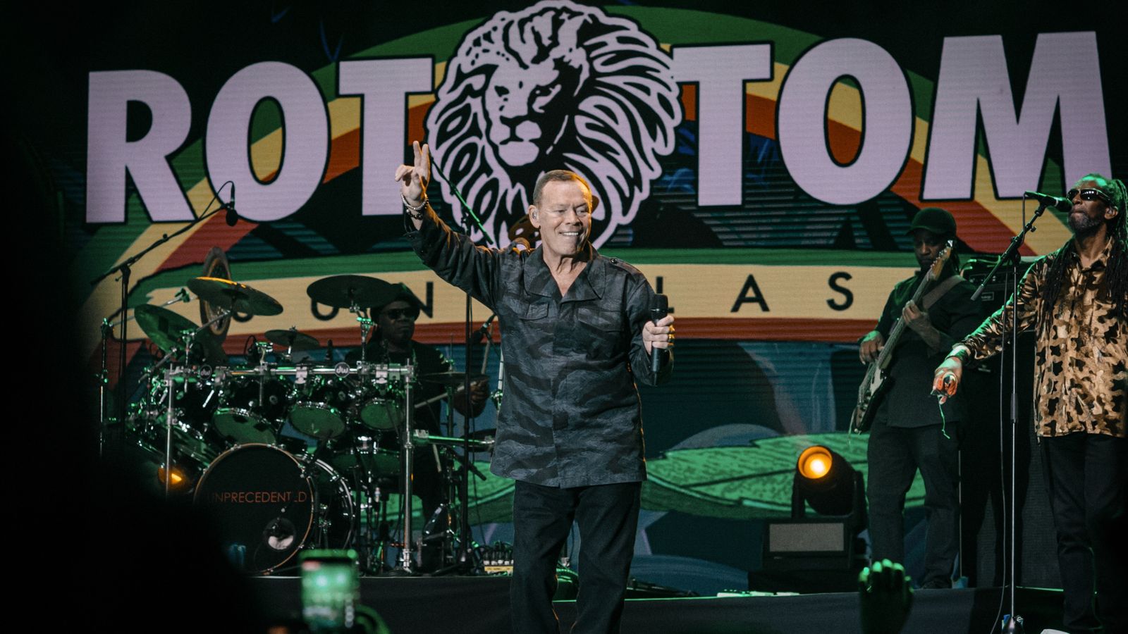 La banda britànica UB40 en un moment de l'actuació