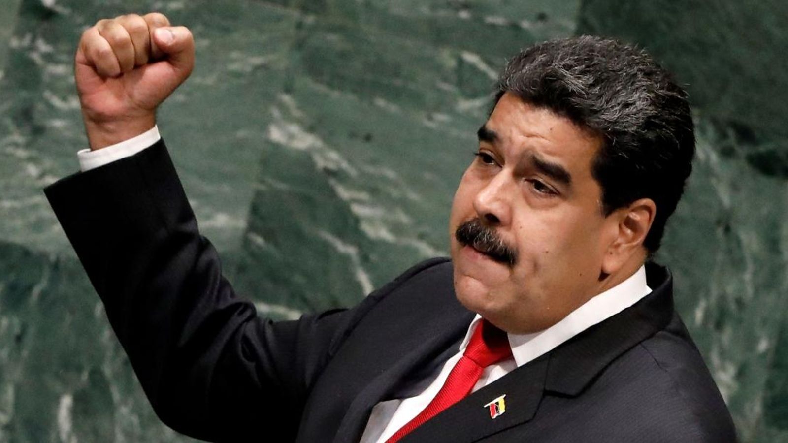 Maduro durant el seu discurs a la seu de les Nacions Unides Maduro durant el seu discurs a la seu de les Nacions Unides