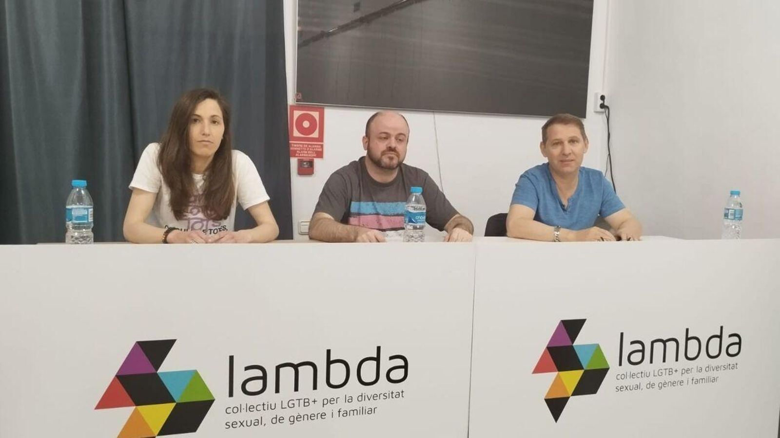 Fran Fernández, coordinador de Lambda, en la compareixença d'este dimecres