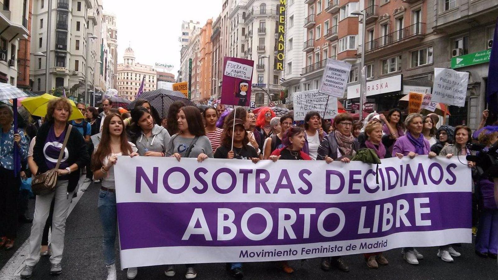 Manifestació a favor del dret a l'avortament a Madrid Manifestació a favor del dret a l'avortament a Madrid