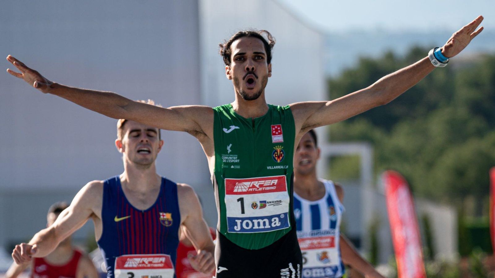 Mohamed Katir, durant una prova