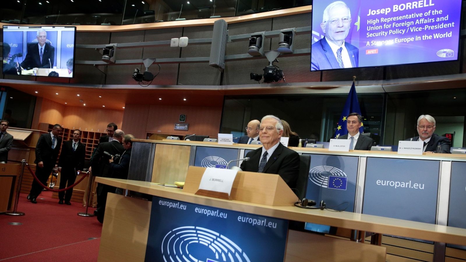 Compareixença de Josep Borrell davant de la comissió d'afers exteriors de l'Eurocambra