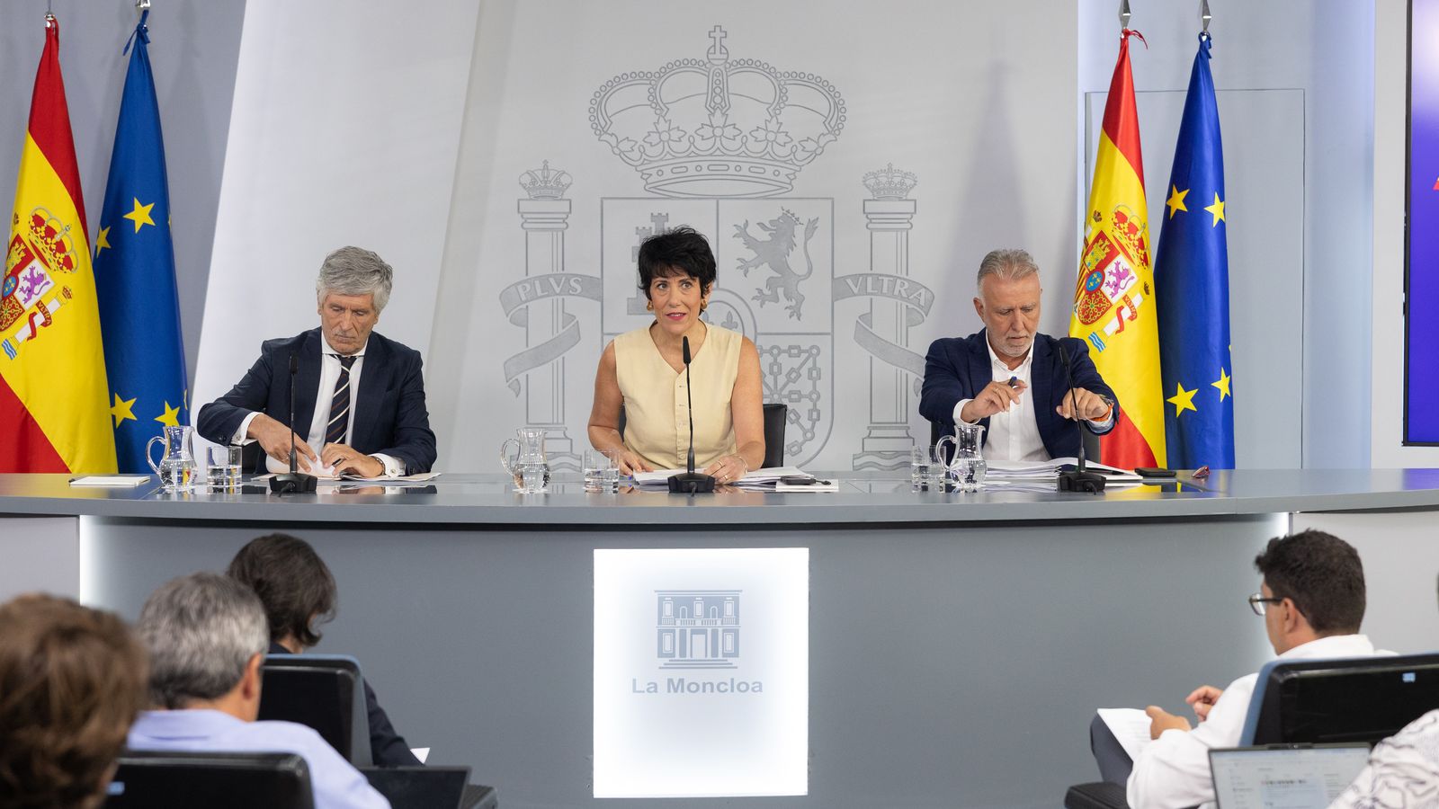 Roda de premsa posterior al Consell de Ministres d'este dimarts
