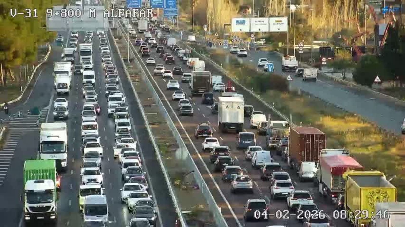 Aspecte que presentava la Pista de Silla este dimecres, a primera hora del matí