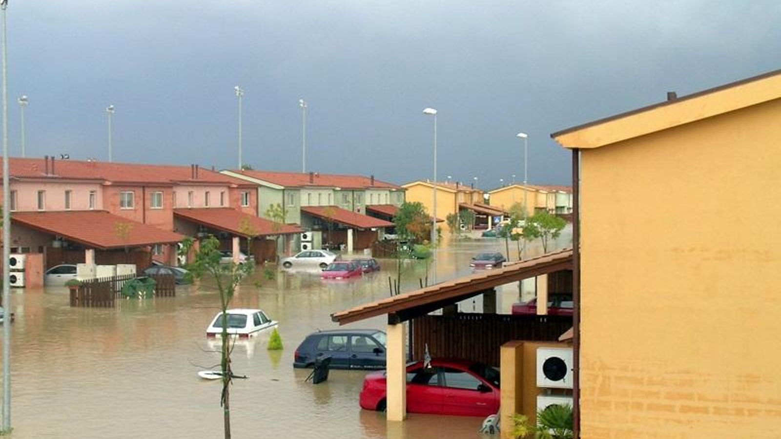 Inundacions en un poble