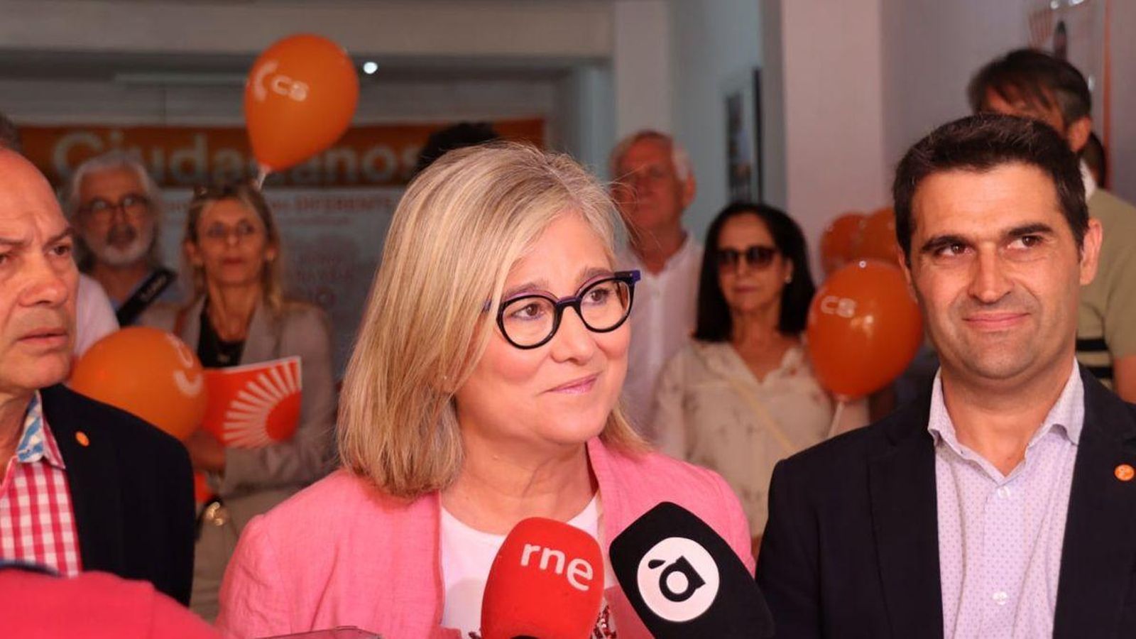 Mamen Peris aquest diumenge en un acte de campanya al Puig