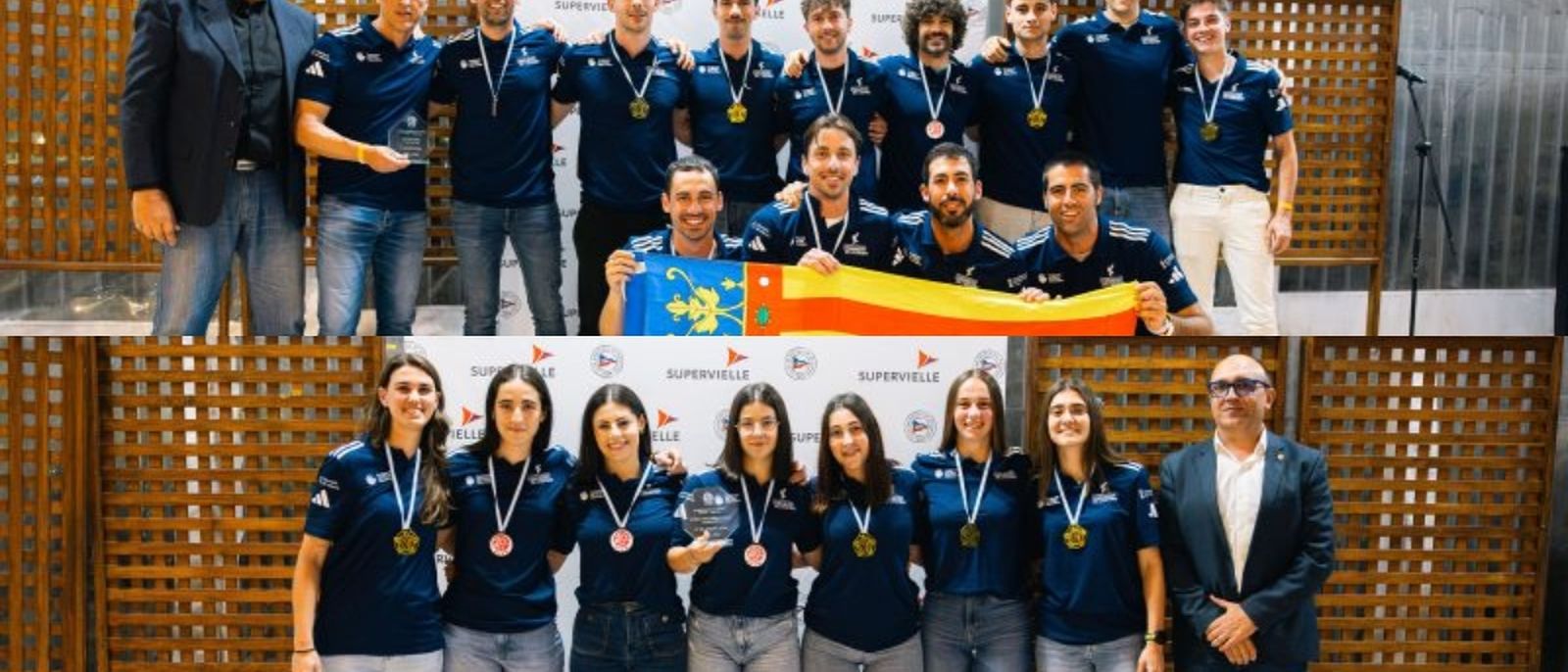 Imatge de la selecció valenciana de pilota amb les medalles