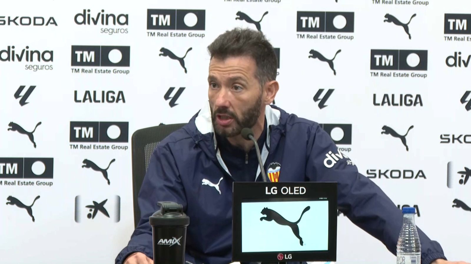 El tècnic del València CF, Carlos Corberán