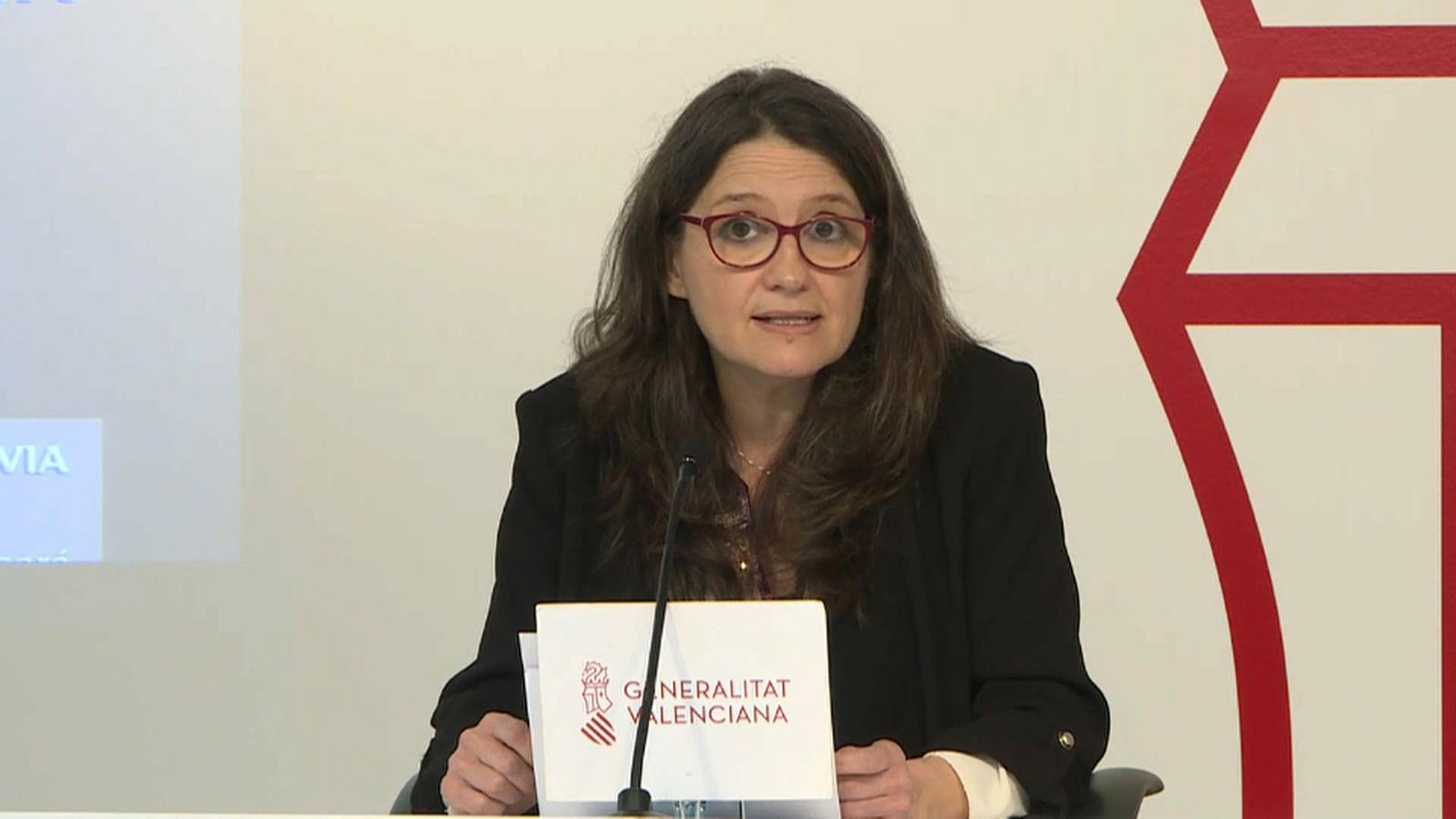 La vicepresidenta del Consell, Mónica Oltra, aquest divendres