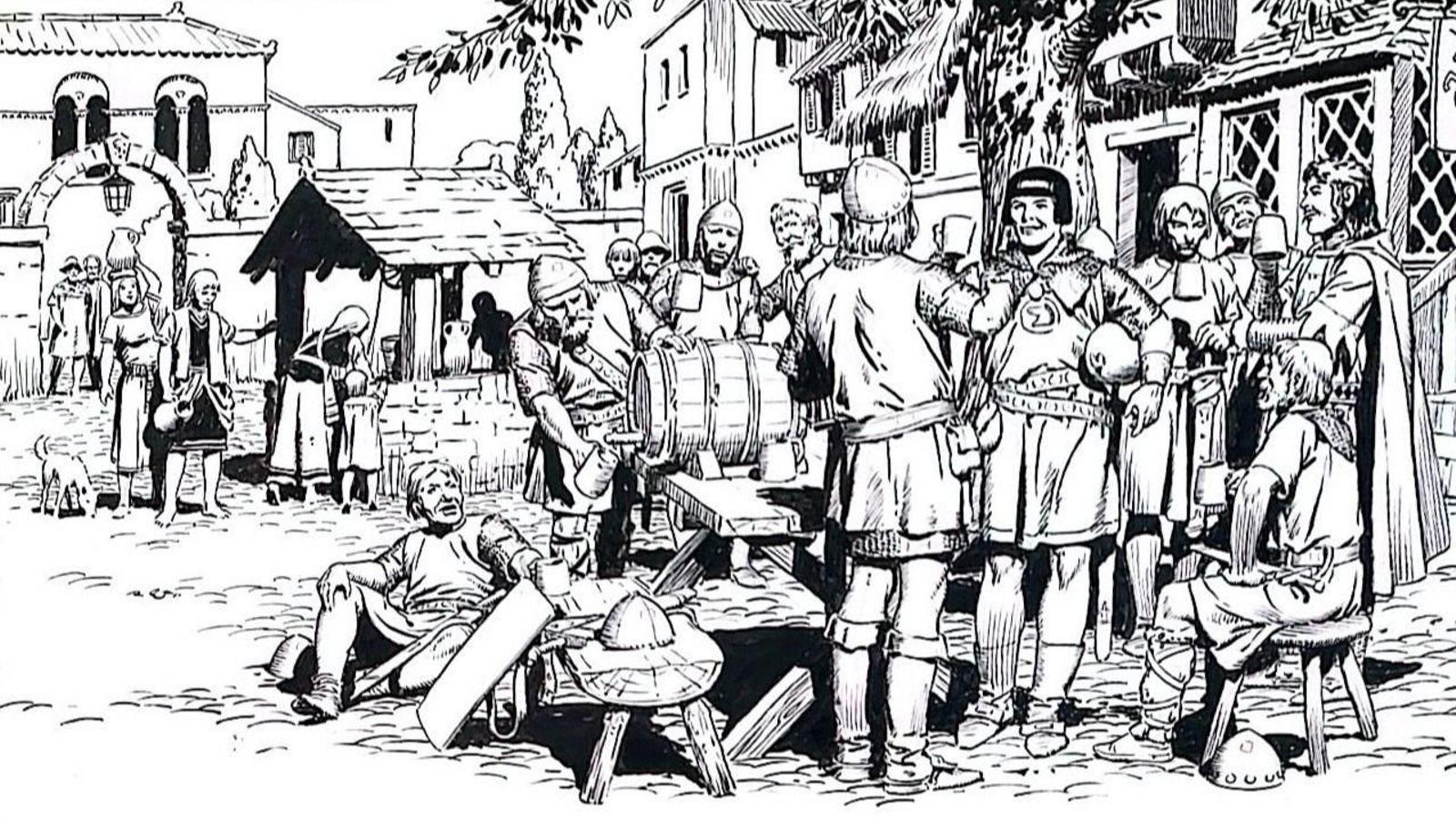 Una de les il·lustracions d''El Príncep Valent', d'Harold Foster, inclosa en la mostra de la Diputació de València