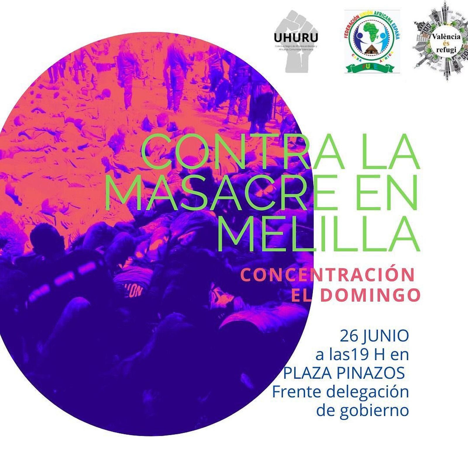 Cartell de la concentració d'aquest diumenge