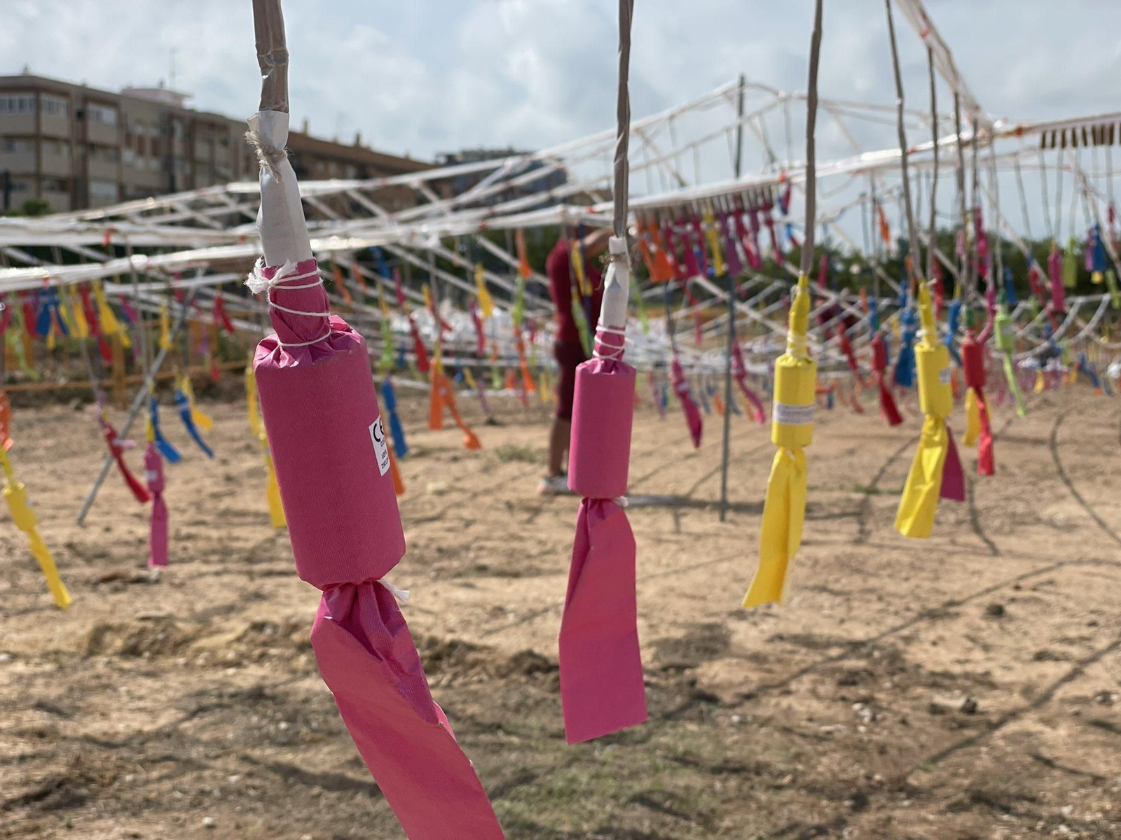 Una de les mascletaes als afores de la ciutat de València