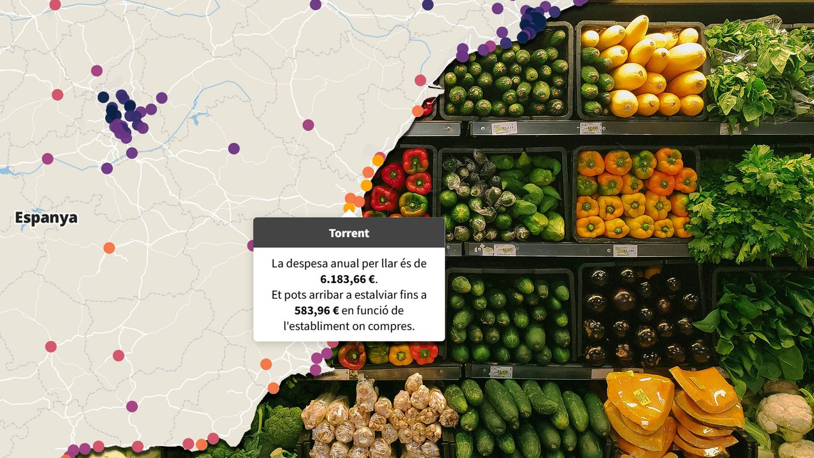 Mira en el mapa els municipis amb la cistella més econòmica