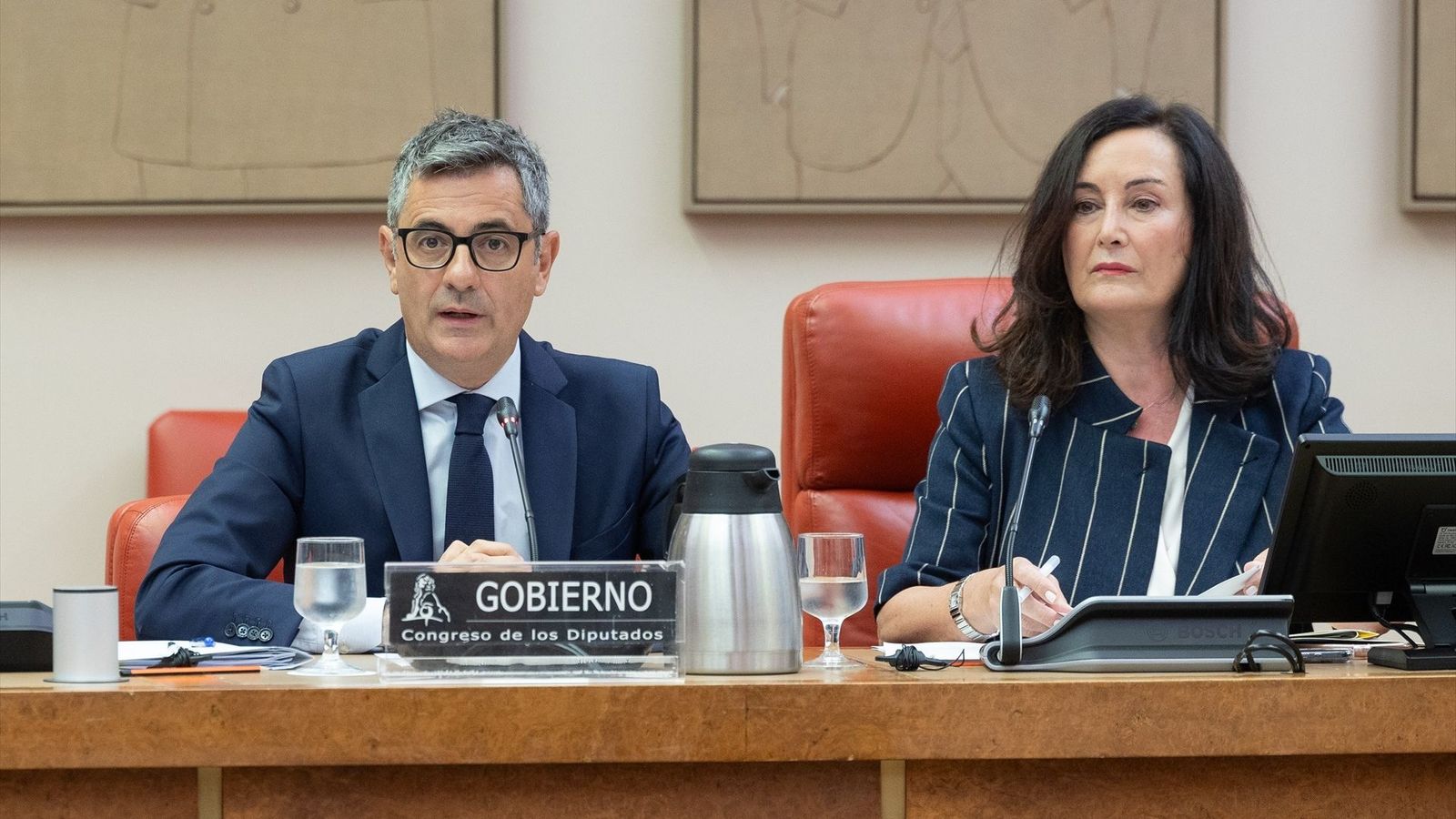 El ministre Bolaños, este dijous al Congrés