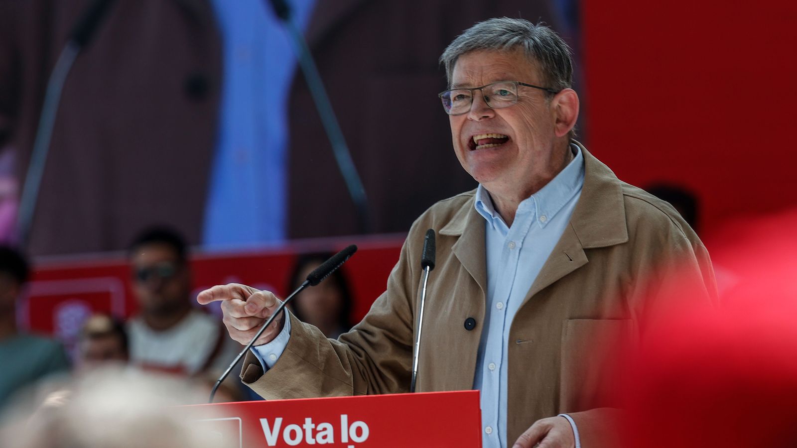 Ximo Puig en un acte del partit d'aquest cap de setmana