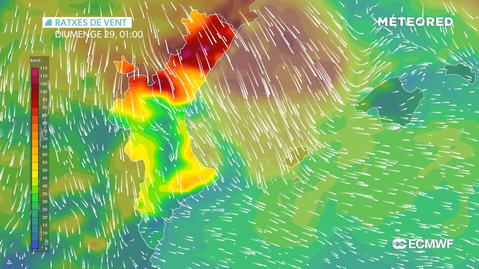 Divendres amainarà el vent, però tornarà diumenge de Rams